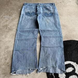 Y2K Vintage Bootcut Faded Jeans